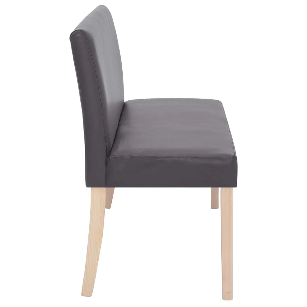 Panca 139,5 x 54 x 85,5 cm in similpelle grigia 02_0010990