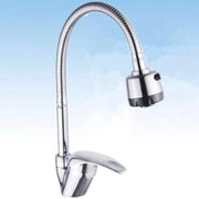 Trade Shop - Rubinetto Miscelatore Casa Cucina Orientabile Doppio Getto Cromato Jh-8095w -