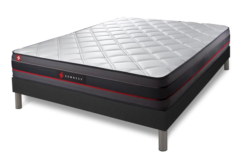 Pacchetto letto completo - Materasso 180x200cm + Box spring con doghe (kit) + 2 cuscini + Piumone - Regen