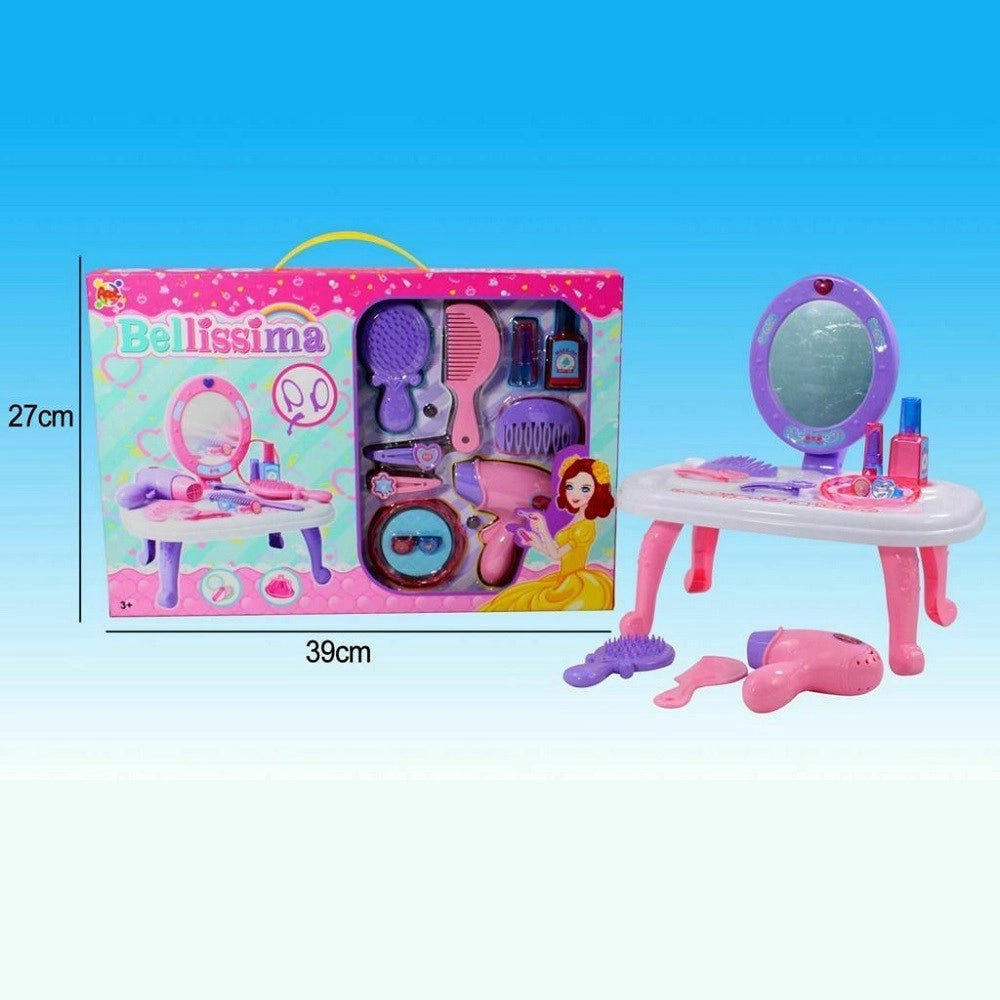 Trade Shop - Bellissima Specchio Con Accessori Bellezza Giocattolo Gioco Bambina -