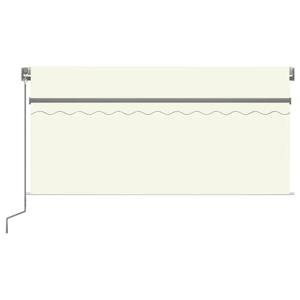 Tenda da Sole Retrattile Manuale con Parasole 3x2,5 m Crema 3069377