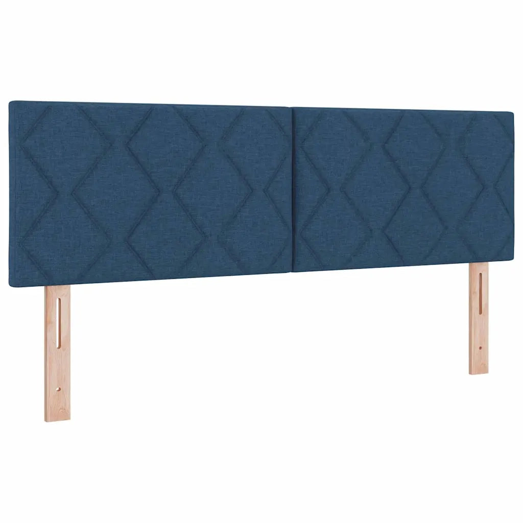 Letto a molle con materasso Blu 160 x 200 cm Tessuto 3340100