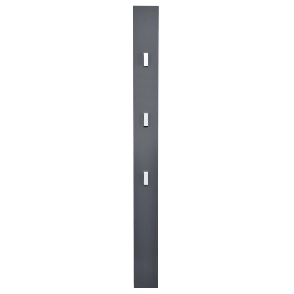 Appendiabiti da parete armadio ganci appendiabiti pannello da parete 170 cm grigio 03_0002144
