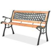 Panca da giardino mobili da esterno terrazza 122 cm legno 02_0011214