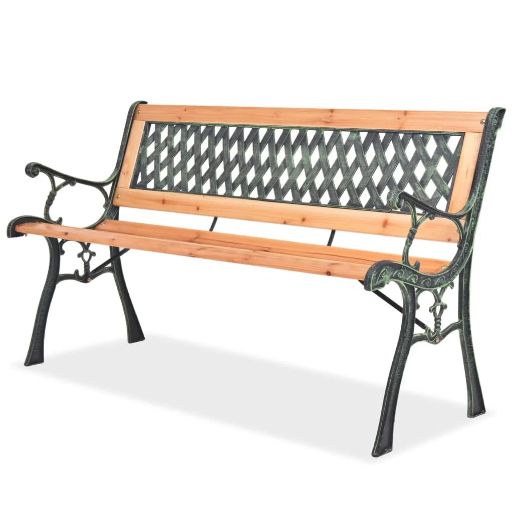Panca da giardino mobili da esterno terrazza 122 cm legno 02_0011214