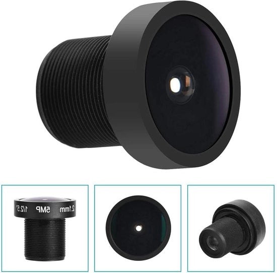 Obiettivo Fisheye 5MP 2.1mm 150° con Alta Definizione - Cavo Standard M12x0.5