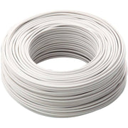 Trade Shop - Cavo Bianco 100 Mt Isolato Unipolare 1 X 1,5 M2 Antifiamma Materiale Elettrico -
