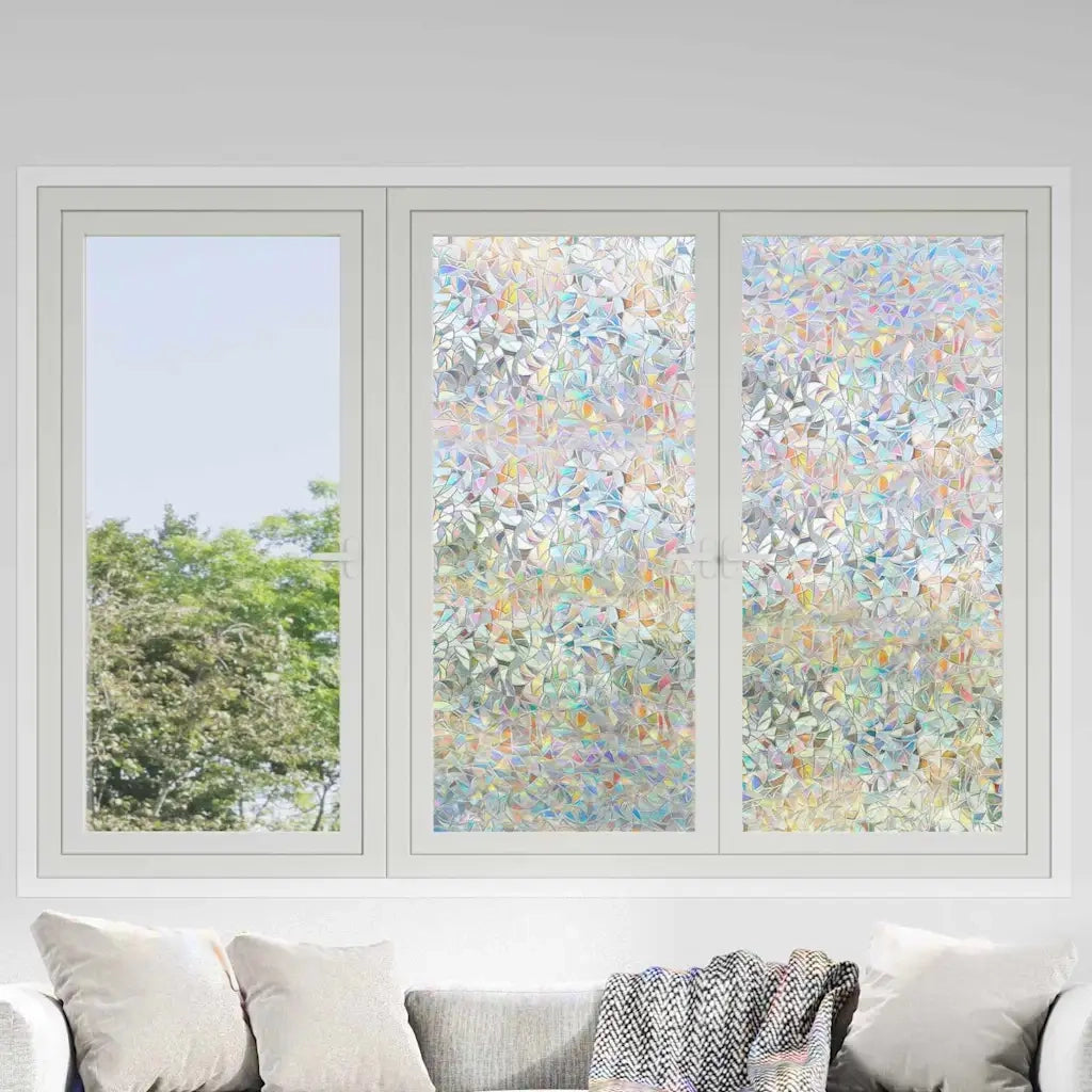 Pellicola statica per finestre Trasparente 60 x 2000 cm PVC CFW7937935