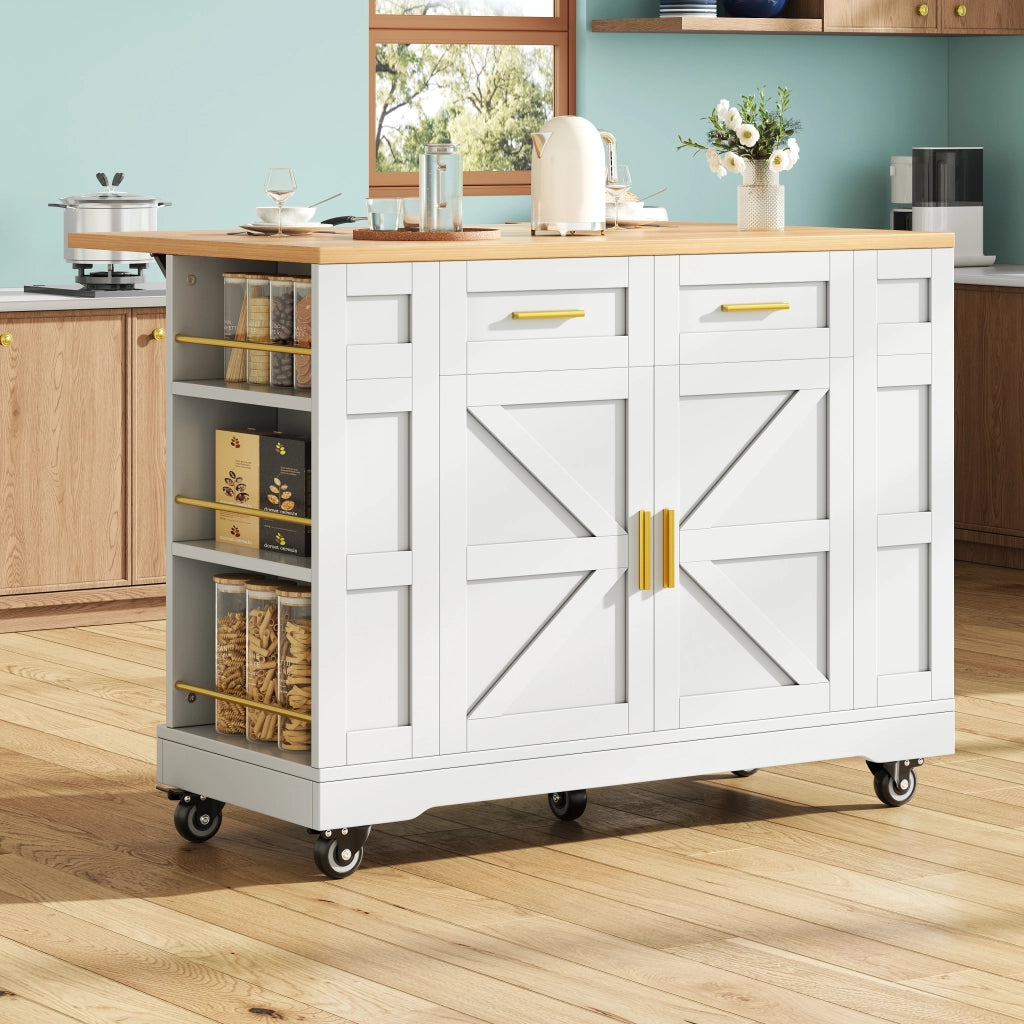 Tavolo da Pranzo Allungabile con Buffet e Piano in Legno ¨C MINIMAL ¨C Bianco