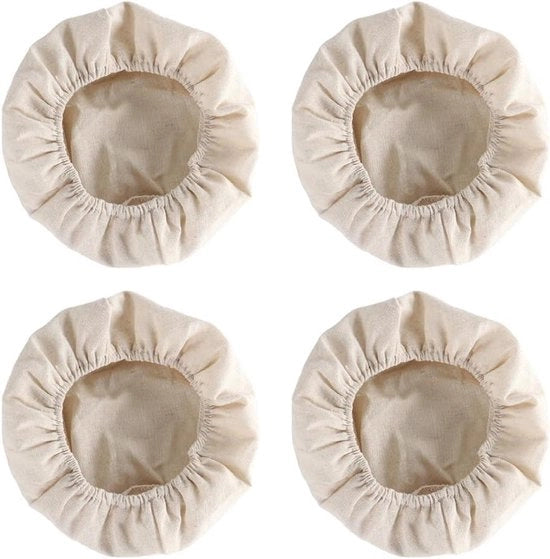 Set di 4 Steli di Fermentazione per Pane in Linen - Mandrino per Fermentazione del Pane con Supporto per la Conservazione della Umidità