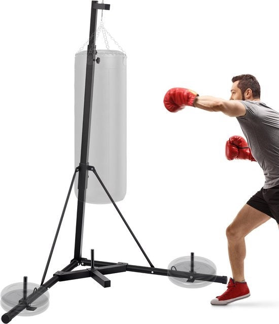 Palo per Bicicletta - Bicicletta Standaard - Bicicletta Ophangsysteem - 182 a 230 CM Altezza - Capacità di Sostegno 60Kg - Base Stabile - Ideale per Bicicletta, Fitness, MMA