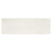 Tappeto in finta TAFALLA | Tappeto del soggiorno Bianco 80 x 250 cm Poliestere