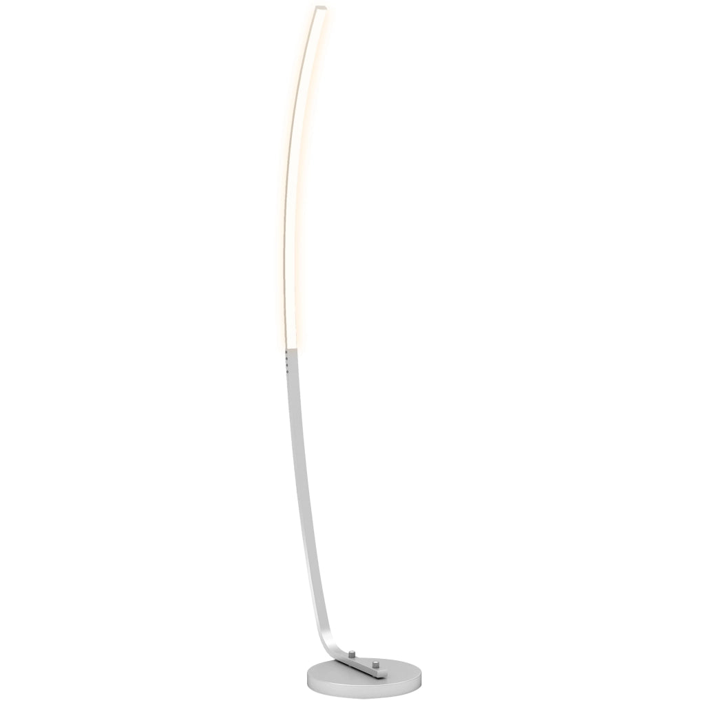 Lampada da terra LED moderna ¨C zephmum ¨C argento, 3 livelli luminosit¨¤
