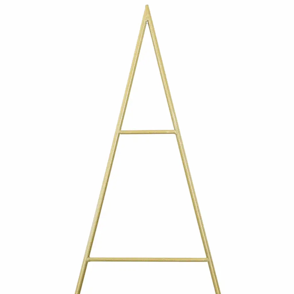 Albero di Natale in metallo con supporto Oro 181 cm