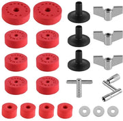 Accessori per Batteria - Componenti di Ricambio - Compatibilità Universale - Materiale EVA Rosso - Per Batteristi - Prestazioni Migliorate - Accessori per Batteria