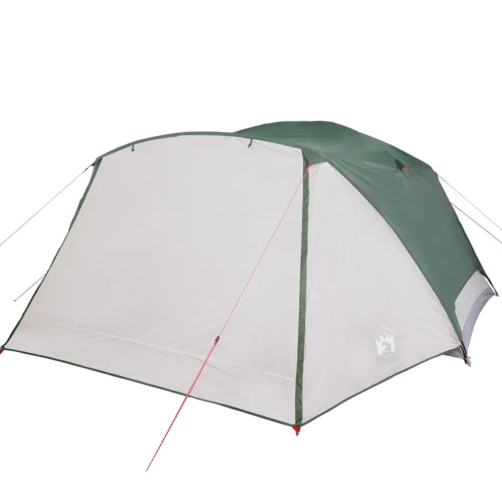 Tenda da Campeggio con Portico per 4 Persone Verde Impermeabile 94415