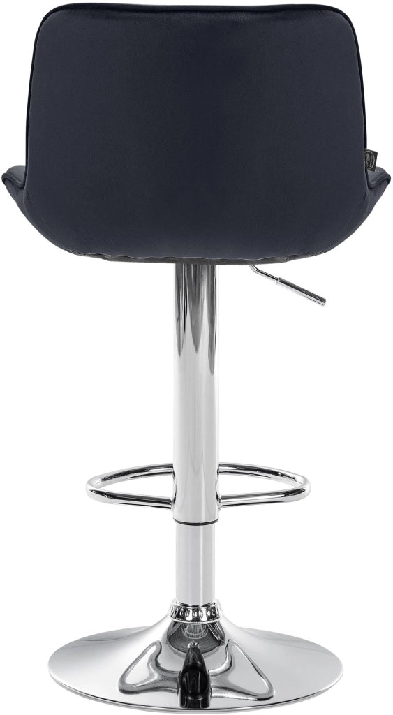 Barhocker Vonore Samt chrom