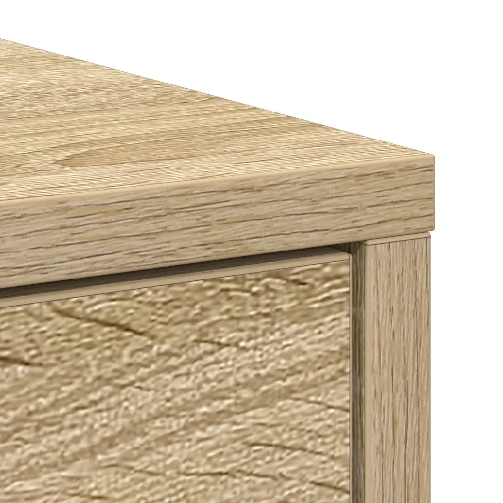 Credenza con Cassetti e Ante-Buffet-Armadio da cucina Rovere Sonoma 70,5x34x74,5 cm