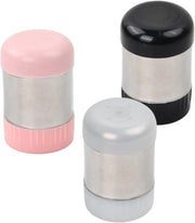 Set di spargitori per sale e pepe 3 mini spargitori in acciaio inossidabile per sale spezie piccoli contenitori riutilizzabili per sale per campeggio ufficio viaggi
