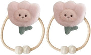 Due clip per tenda a forma di fiore - 2 pezzi clip per tenda a forma di fiore con cinturino - decorazione per camera da bambini 3D