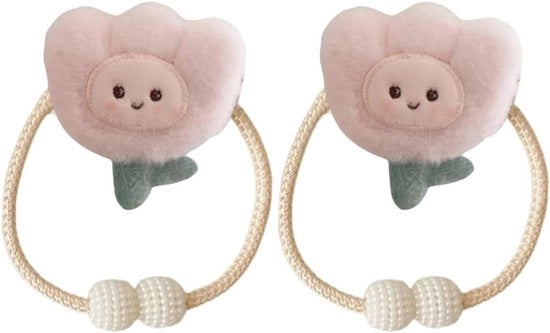 Due clip per tenda a forma di fiore - 2 pezzi clip per tenda a forma di fiore con cinturino - decorazione per camera da bambini 3D