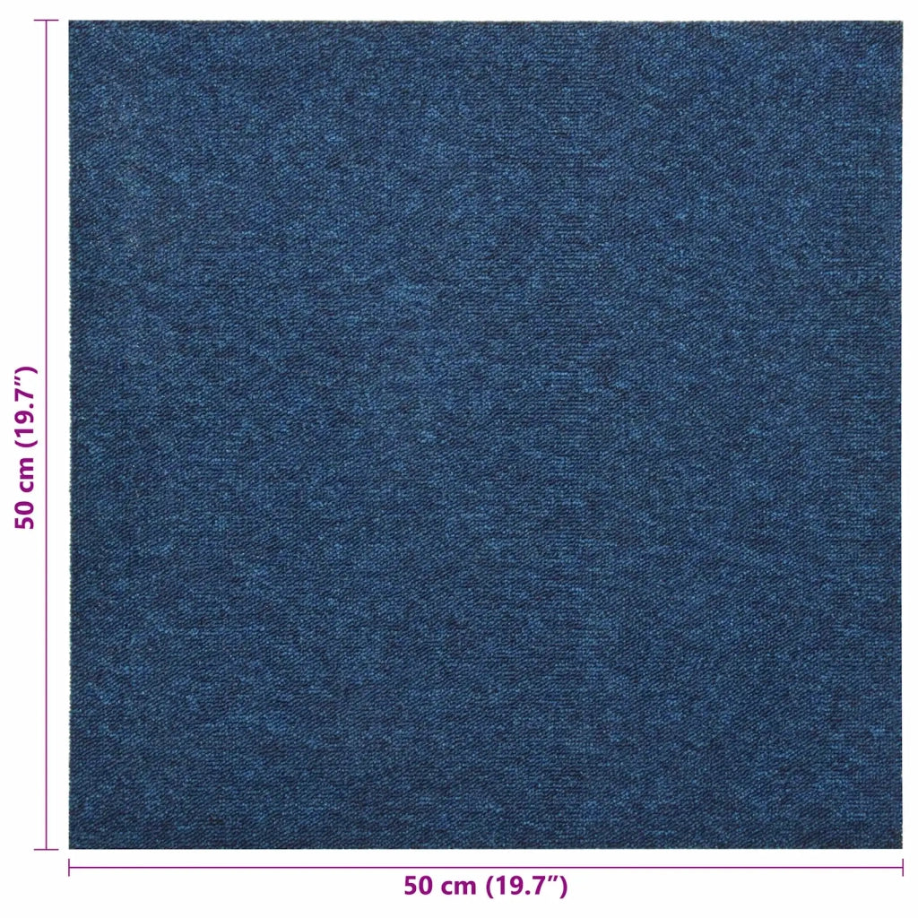 Tappeto 20 pcs Blu Scuro 50 x 50 cm 100% Polipropilene 42046750