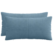 Federa 2 pcs ALMELO Blu 40 x 80 cm corduroy 914620