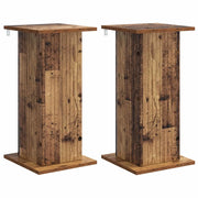 Supporto per piante | Sostegno per piante 2 pz Legno antico 30,5 x 30 x 60,5 cm