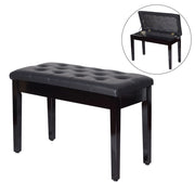 Sgabello da Pianoforte con Sgabelo Imbottito e Sottosella ¨C zephmum ¨C 76x36x50 cm Nero