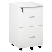 Cassettiera da Ufficio ¨C Xylo ¨C 2 Cassetti con Serratura Bianco 43x45x72 cm