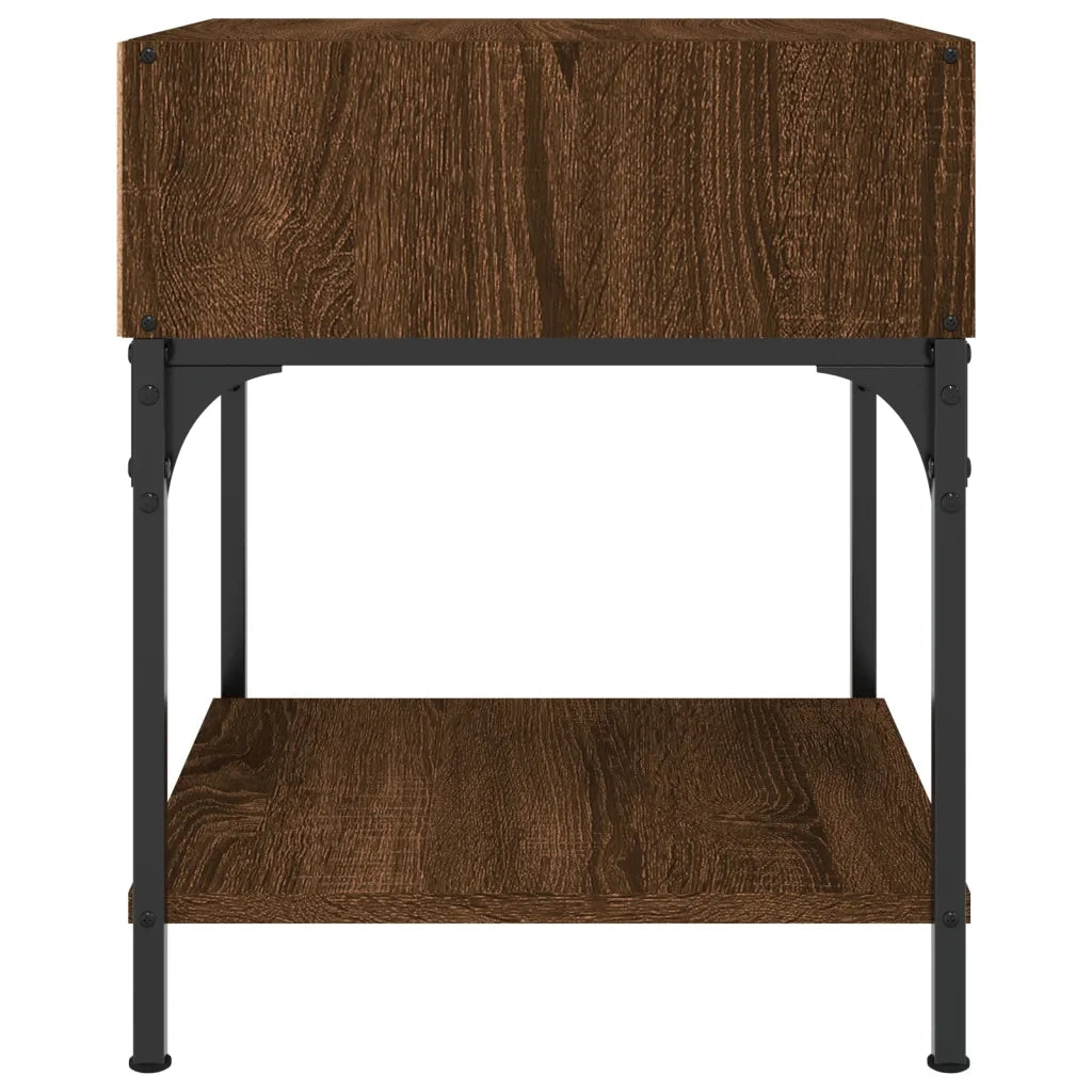 Comodini 2 pz Rovere Marrone 40x41x50 cm in Legno Multistrato 825882