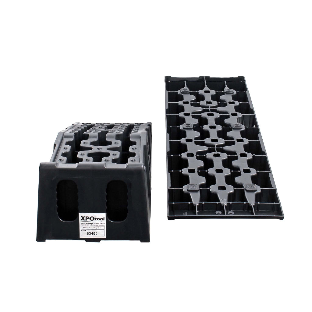 Set di 2 rampe di accesso in plastica per autovetture, per carichi pesanti fino a 5 t, rampe stabili per veicoli più pesanti, rampa per autoveicoli