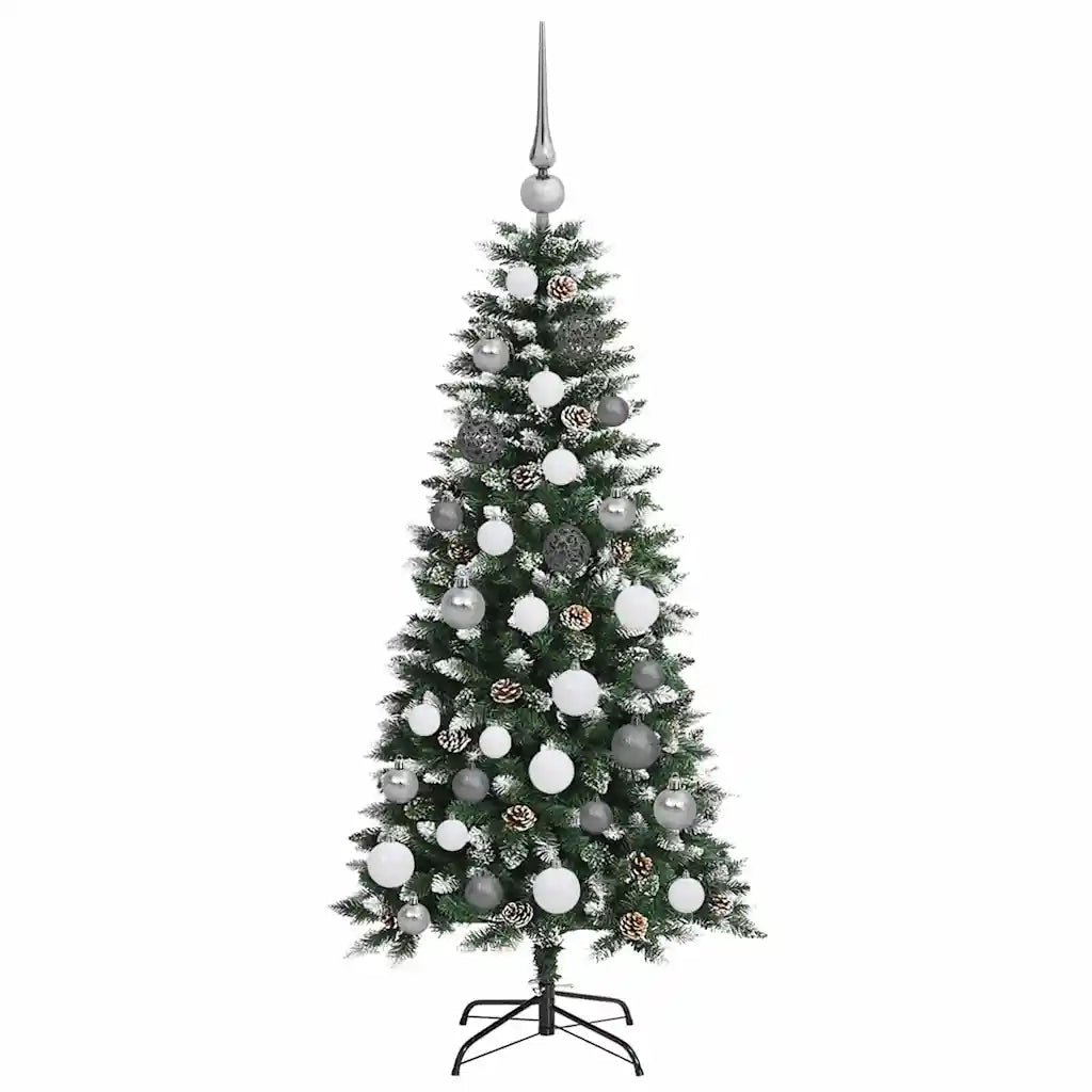 Albero di Natale artificiale con 150 LED Verde 120 cm 3395795