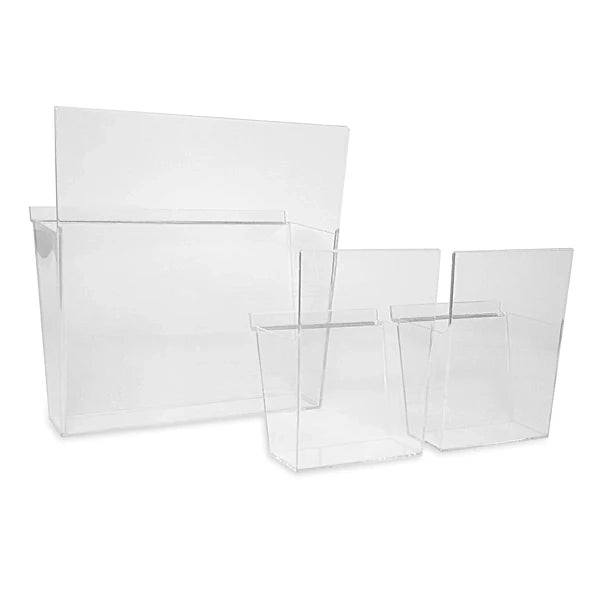 Porta brochure A4 in Metallo a Pavimento - Monofacciale Personalizzato