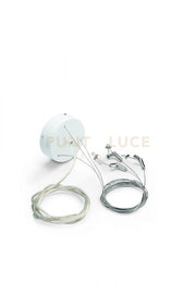 KIT PER SOSPENSIONE PLAFONIERA BIANCO GLOBUS H.200CM