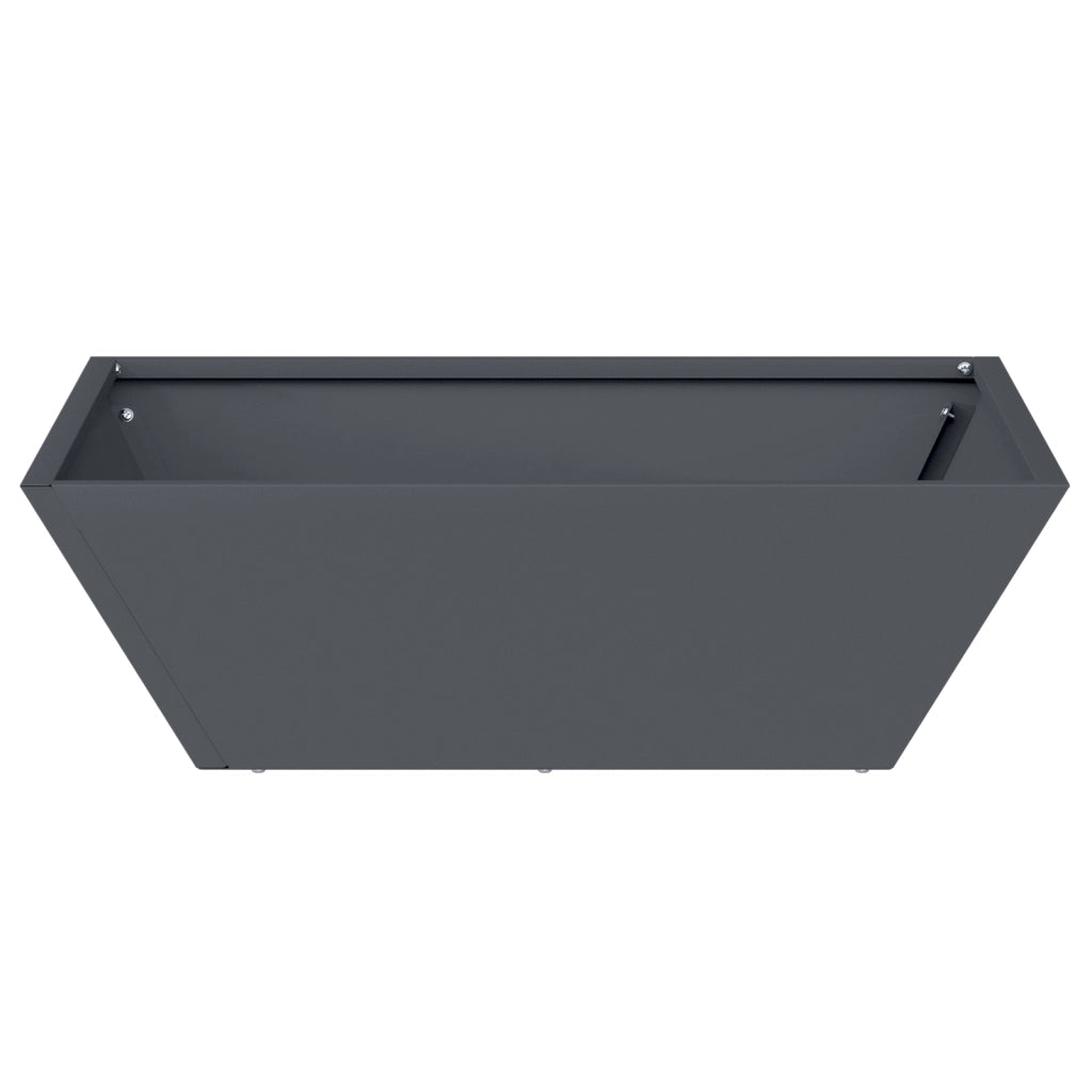 Set di Fioriere in Plastica Antracite Plastica 50 x 50 x 15 cm