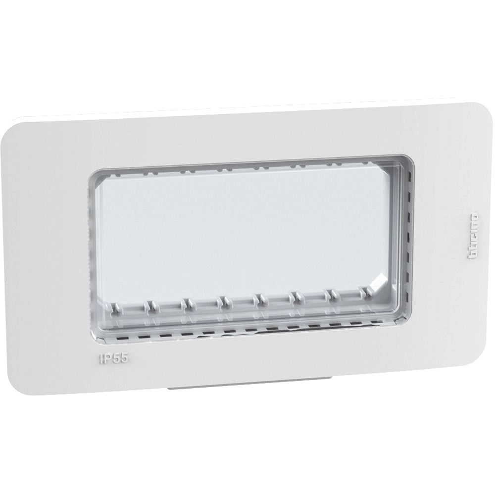 Placca stagna Idrobox IP55 Bticino MatixGO 4 moduli Bianca 28604W