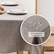 Tavolo con protezione contro macchie - Lavabile - Aspetto di lino - 40x260 cm - Tessuto PVC di alta qualità - Tovaglia per tavolo