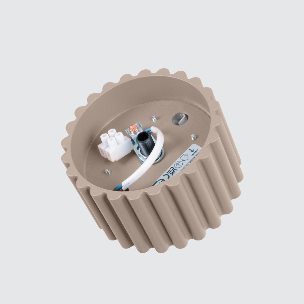 Spot soffitto moderno tondo taupe 6cm GX53 Pure Lume