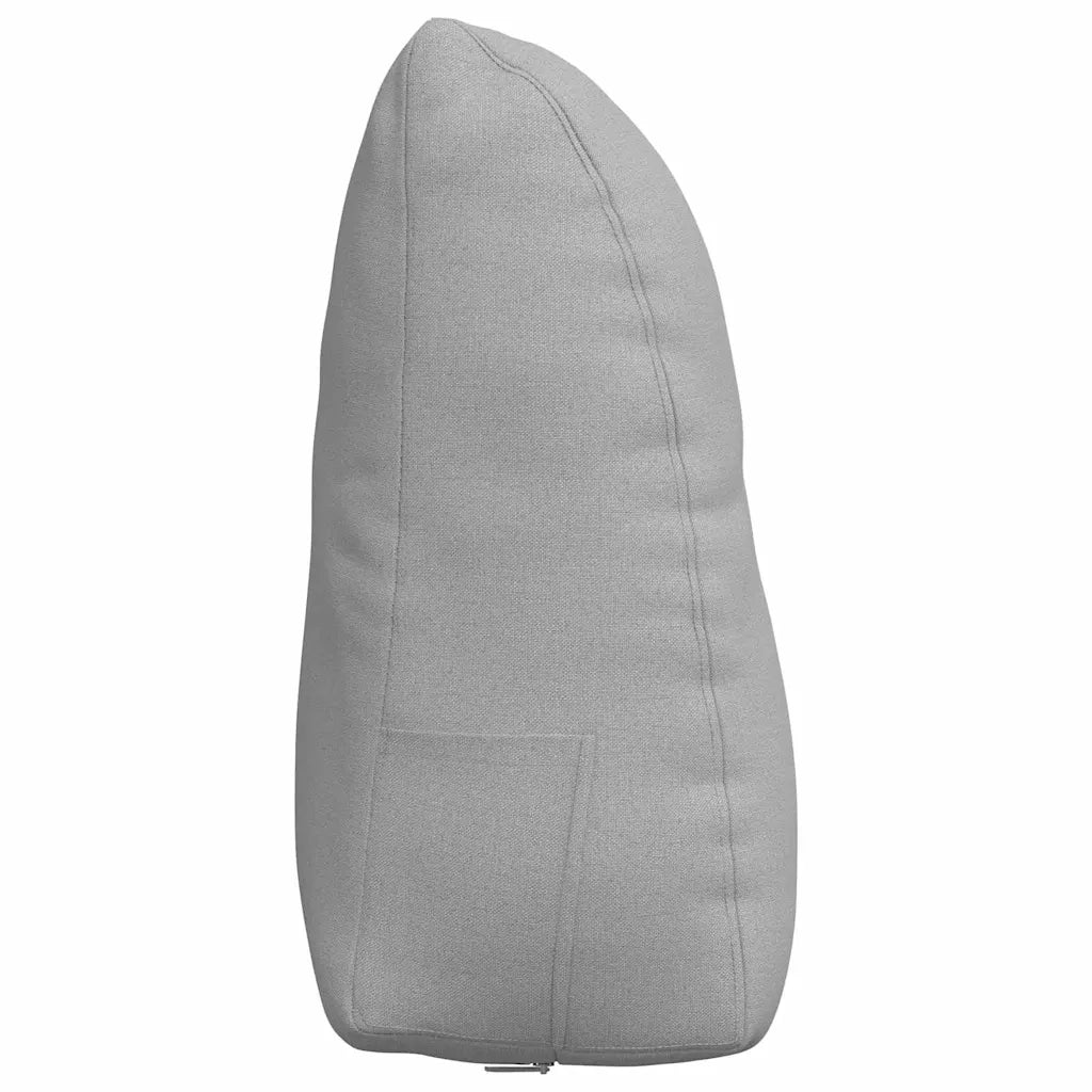 Cuscino per Schiena | Cuscino dorsale Grigio Nuvola 60 x 24 x 50 cm Tessuto