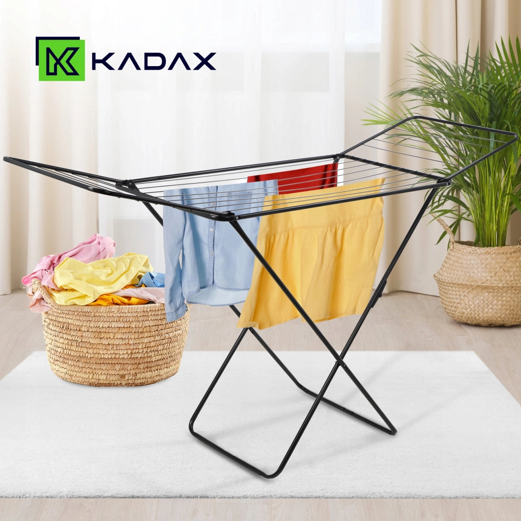Stendibiancheria verticale KADAX, stabile, 181 cm, pieghevole, grande