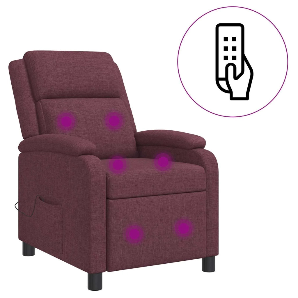 Divano Sedia-Poltrona Massaggiante Viola Tessuto 299304