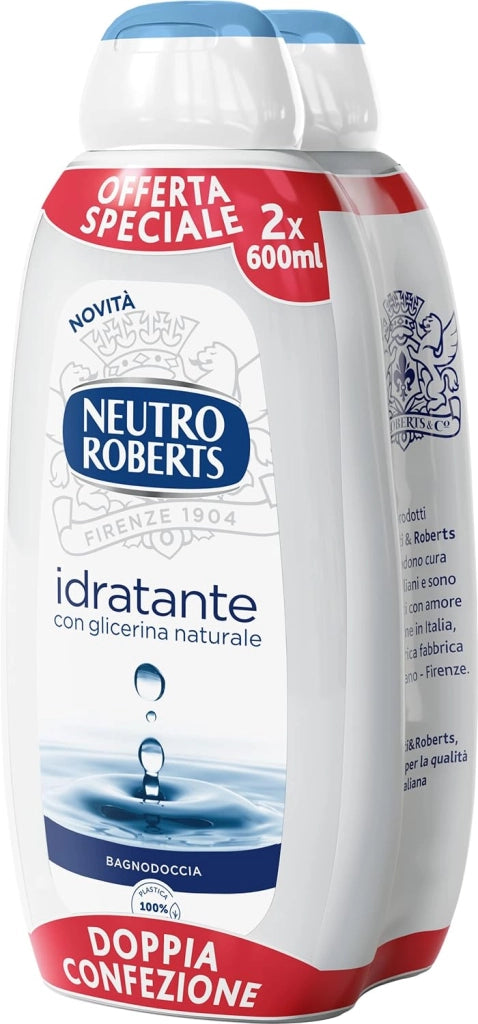 NEUTRO ROBERTS BAGNOSCHIUMA DERMAZERO 4 FLACONI DA 600 ML IDRATANTE