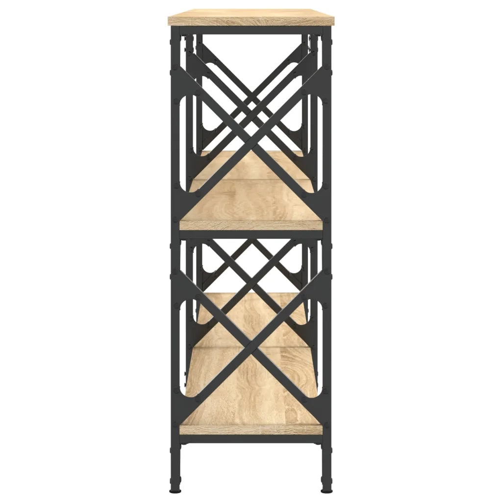 Tavolo Consolle | Tavolo d'Ingresso Rovere Sonoma 156x28x80,5 cm Legno Multistrato
