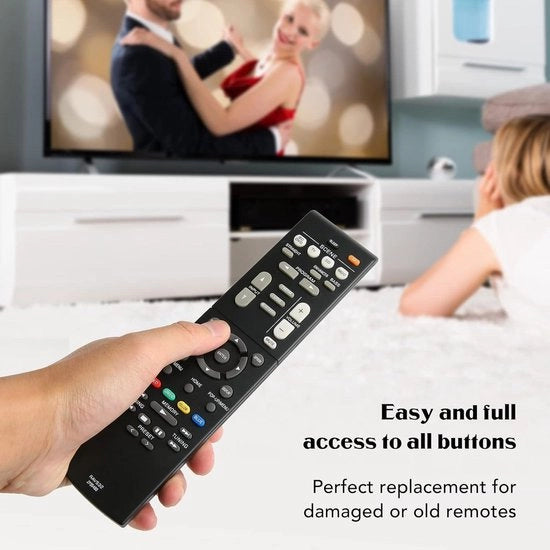 Comando Remoto Ergonomico Universale per RX V383 RX R383BL RX V379 HTR 3068 - Ricevitore Home Theater - Sostituzione.
