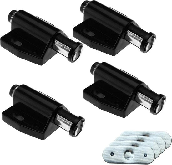 Blocco di Chiusura Touch a Spinta con Demper Magnetico per Cassetto - Set da 4