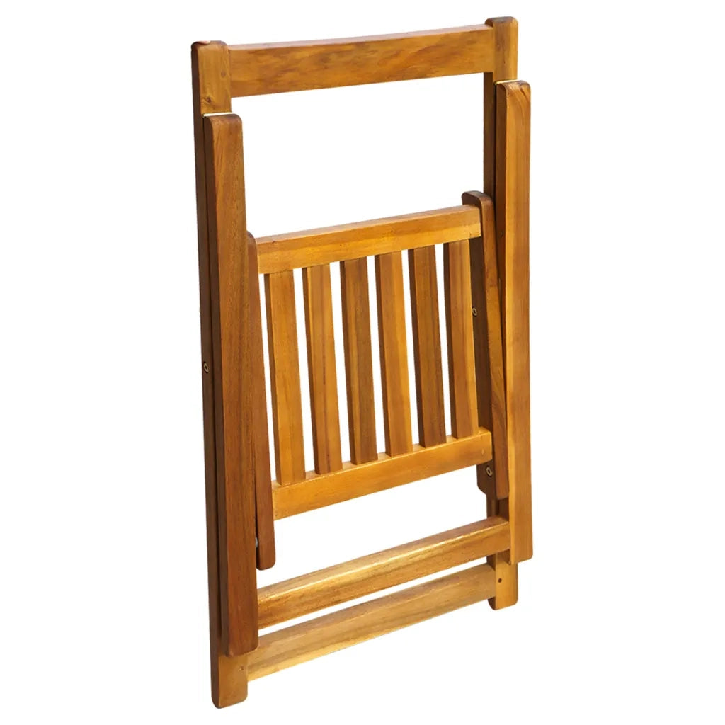 Sedie da Giardino Pieghevoli 2 pz in Legno Massello d'Acacia 42660