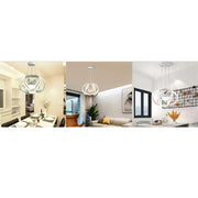Trade Shop - Lampadario Soffitto Sfera Moderno Led 78w Lampada Luce Calda Fredda Naturale B21 -