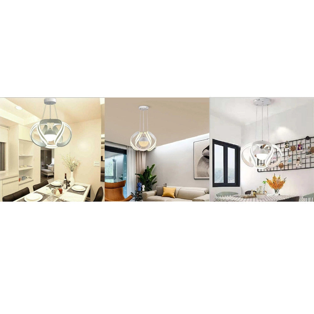 Trade Shop - Lampadario Soffitto Sfera Moderno Led 78w Lampada Luce Calda Fredda Naturale B21 -