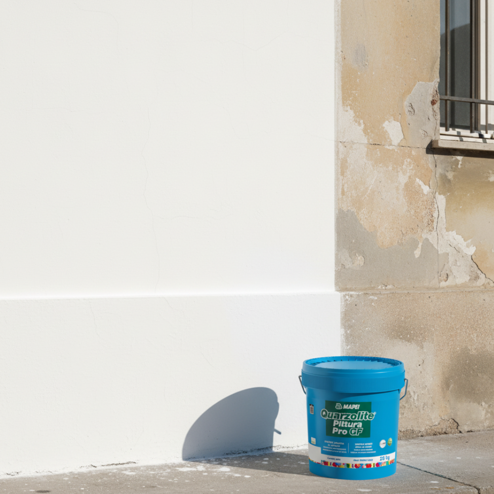 Quarzolite pittura pro gf mapei resistente per esterni e interni *** formato 5 kg, confezione 1